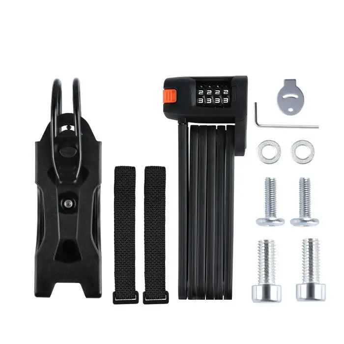 Serrure pliante Portable pour vélo de route et de montagne, Mini serrure pliante Anti-vol, étanche e