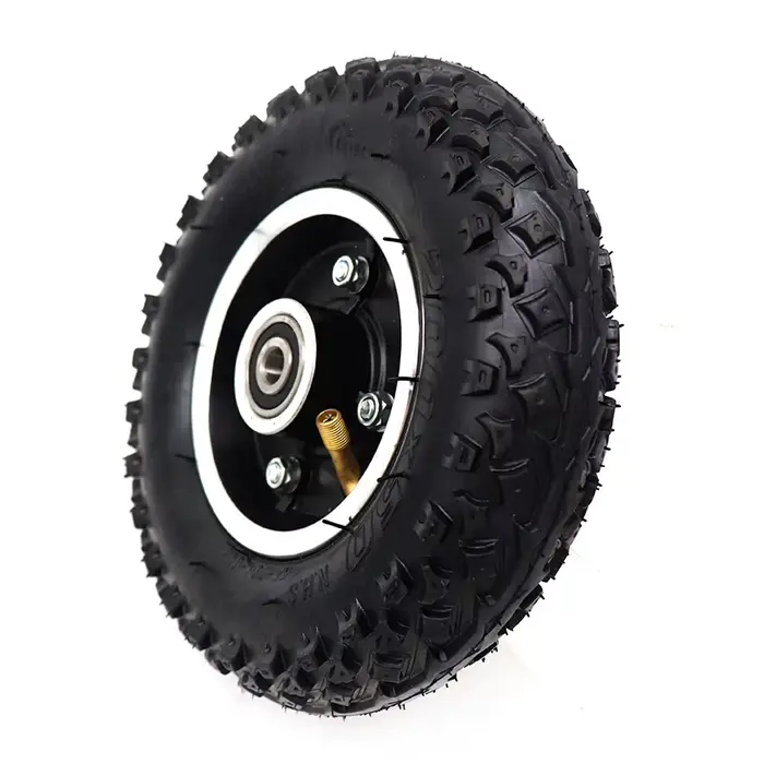 Roue pneumatique tout-terrain 200x50 pour trottinette électrique, fauteuil roulant et chariot à main, avec engrenage d'entraînement et pneus intérieur et extérieur