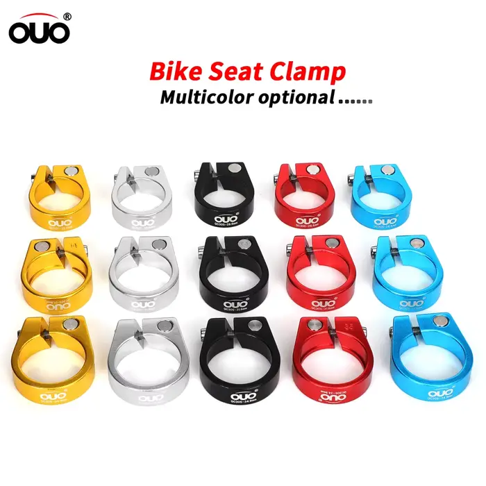 OUO – pince de tige de selle de vélo en aluminium, 28.6/31.8/34.9mm, multicolore, ultralégère, pour 