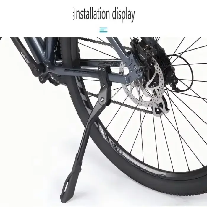 Béquille de vélo réglable en alliage d'aluminium pour VTT