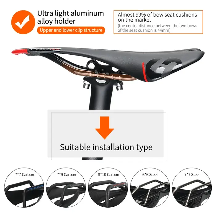 TOSEEK - Tige de selle de vélo en carbone