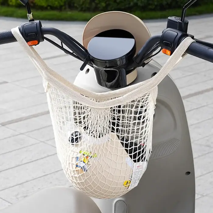 Sac de vélo, filet à bagages pour casques de vélo électrique, pochette en maille pour bagages suspen
