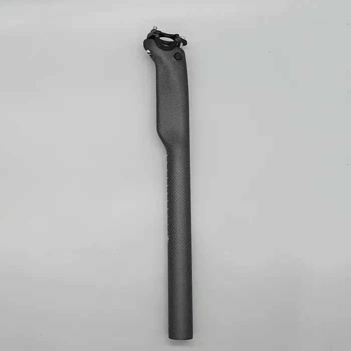 Tige de selle entièrement mate en Fiber de carbone 3K, pour vtt, vélo de route, pièces de vélo 27.2/