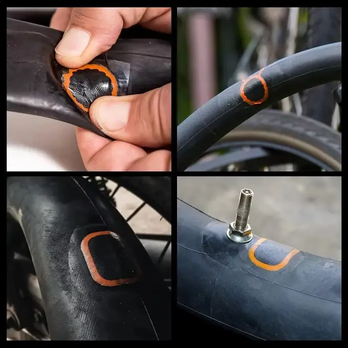 Kit de réparation de pneus de vélo 39 pièces-Kits de patchs de crevaison de chambre à air
