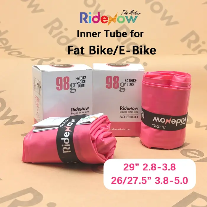 Chambre à air TPU pour Fat Bike 29/26/27.5 622/559/584 RIDENOW pour VTT électrique et Fat Bike