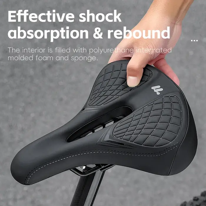WEST BIKING-Selle de vélo VTT avec feu arrière