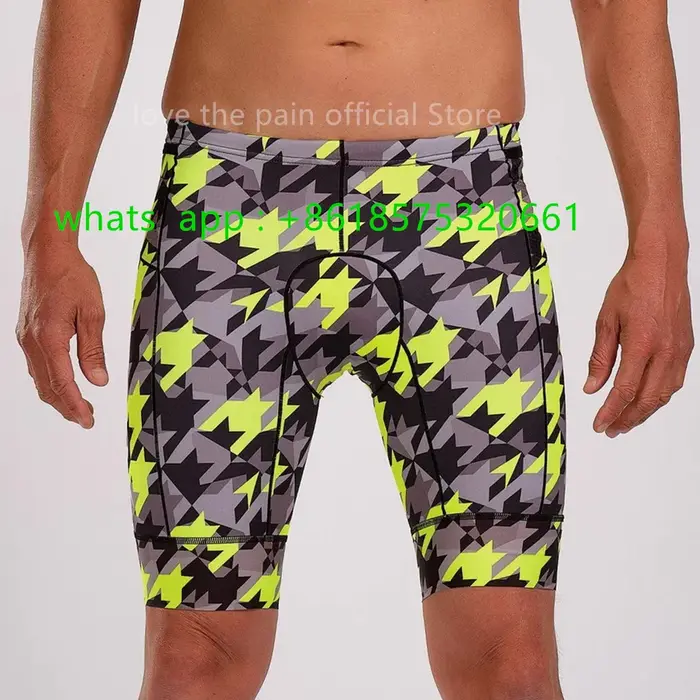 Zootekoi-Short de cyclisme sans bretelles pour homme