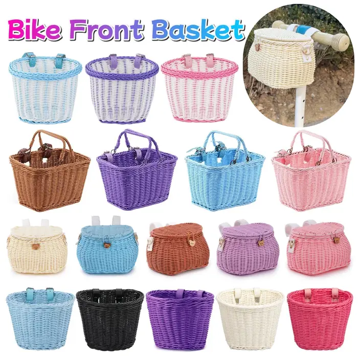 Panier ou sac à dos de rangement pour vélo avec couvercle