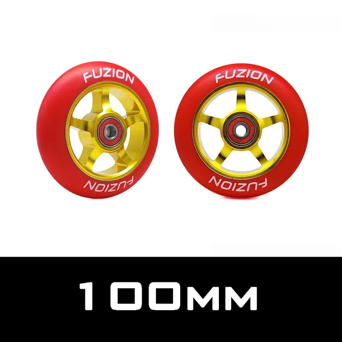 Roues de scooter en alliage d'aluminium et PU 88A haute élasticité 100mm 110mm 120mm pour vitesse de précision et confort de glisse