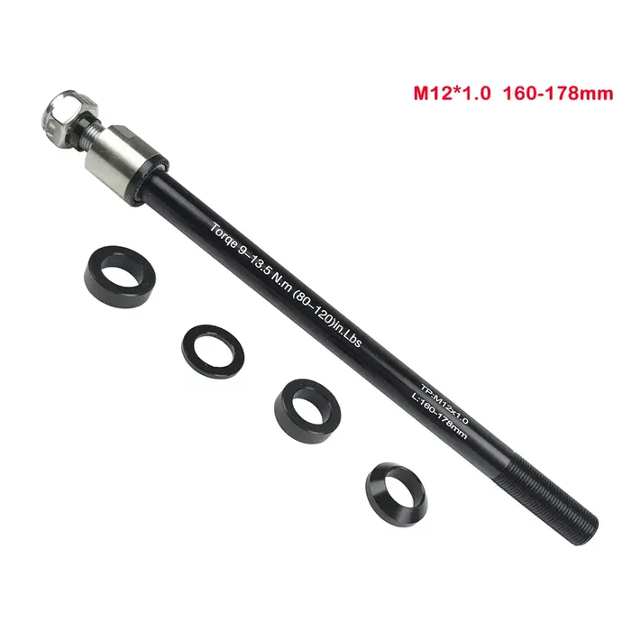 Remorque de vélo en alliage d'aluminium, axe traversant 160-178mm, attelage de remorque de vélo, axe