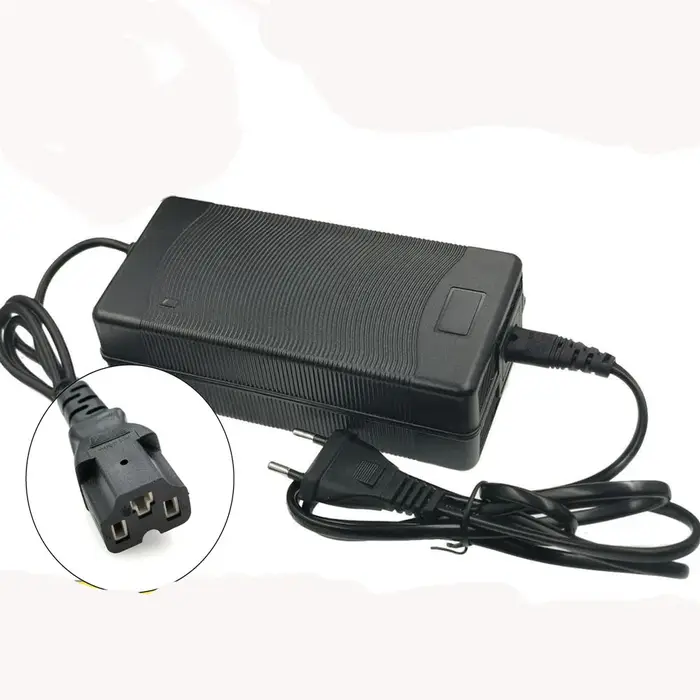 Chargeur de batterie 54.6V 3A pour batterie Li-ion 13S 48V chargeur de vélo électrique avec connecte
