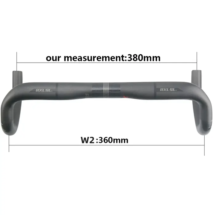 RXL SL 31.8mm barre de chute en carbone guidon de vélo de route 380/400/420/440mm UD mat routage ext