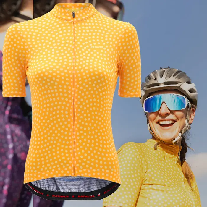 Maillot de cyclisme à manches courtes pour femmes