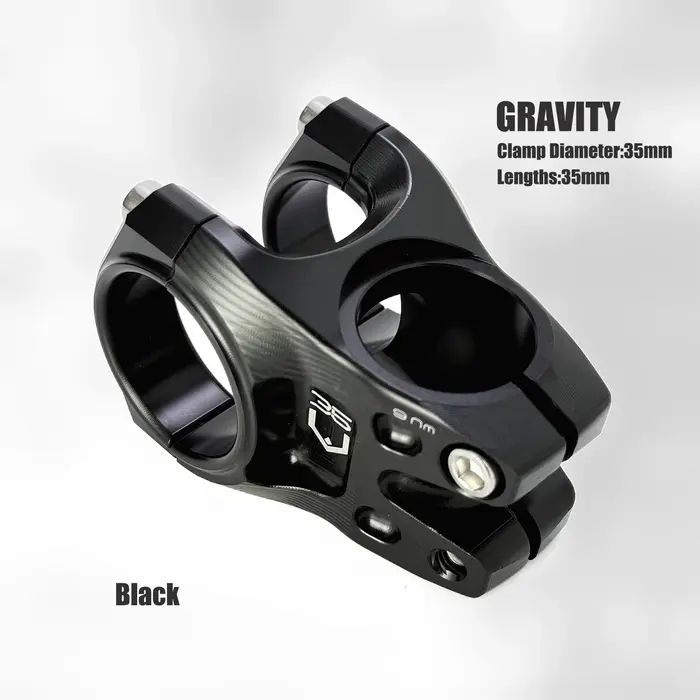Potence de vélo, 35 mm, en alliage d'aluminium usiné CNC, accessoire de vélo pour VTT freeride, desc