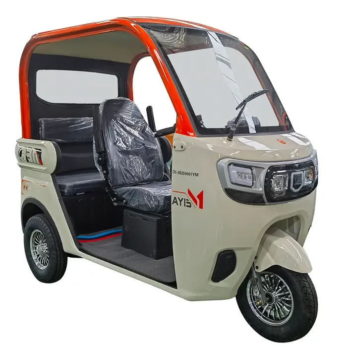 Minitype 3 places passagers adultes Trike 3 roues vélo électrique Tricycle électrique