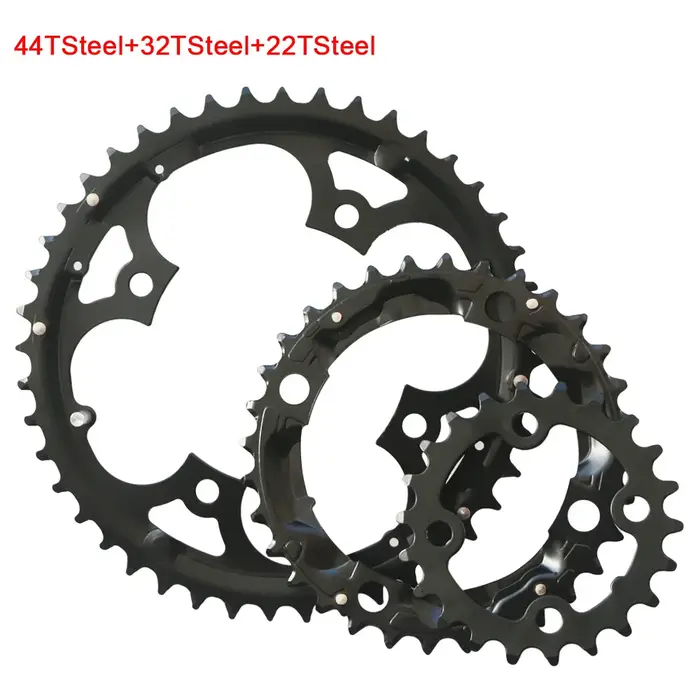 Roue à chaîne de vélo vtt 22/24/26/28/32/36/38/42/44T, pour pédalier Shimano Sram 64/104BCD, pignon Double/Triple vitesse