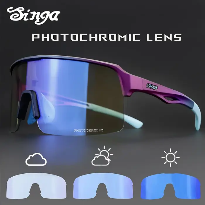Lunettes de soleil photochromiques pour le cyclisme