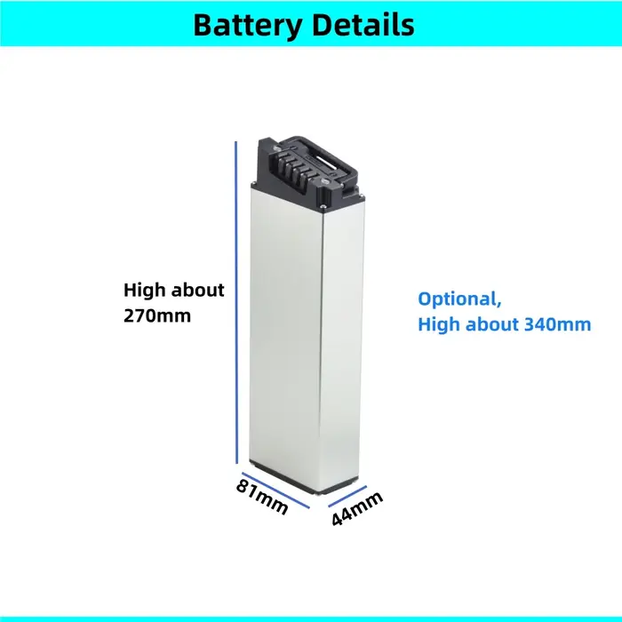 ONEBOT S6 batterie de vélo électrique pliante Portable 36v 6.4Ah 5.2Ah 7Ah Li-ion 250w