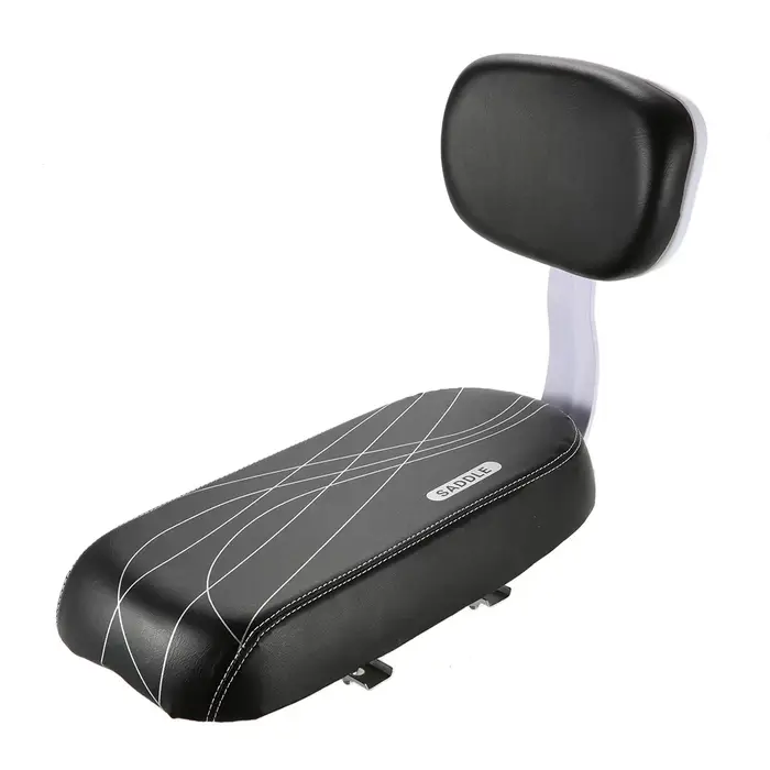 Siège arrière de vélo en cuir PU, housse de siège enfant, coussin d'assistance de vélo T1, dégager arrière, accessoires de subvention, pièces de vélo