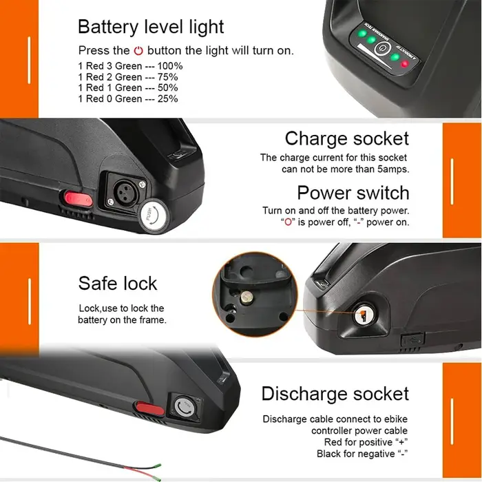 Kit de conversion de vélo électrique avec batterie au lithium IER 24AH