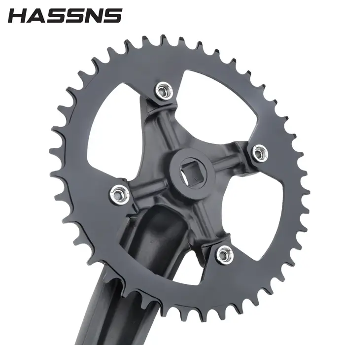 HASSNS XT Manivelle de vélo VTT à axe carré 104 BCD, bielles de vélo de montagne 170MM 32/34/36/38/4