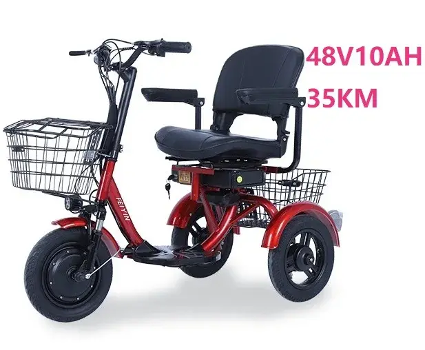 Scooter électrique pliant à double moteur longue portée, 3 roues, prêt à être expédié, petit prix ba