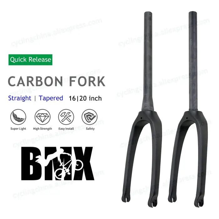 Fourche de vélo pliante à petites roues, dégagement rapide, carbone T800, pièces de vélo élaborées,
