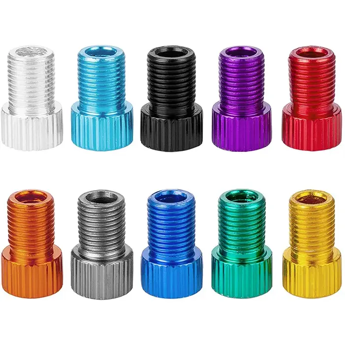 Valve de vélo en aluminium 10 couleurs