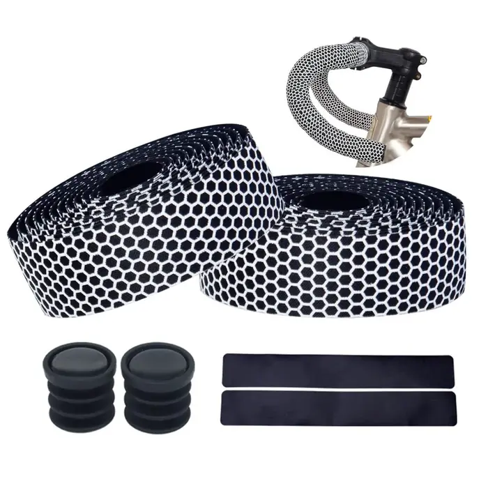 Guidoline Velo Route EVA bande de guidon avec embout anti-dérapant confortable