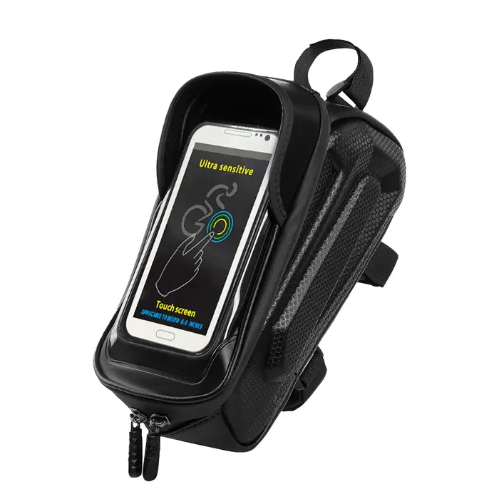 Sacoche de cadre de vélo pour tube supérieur, sacoche de tube avant de vélo avec écran tactile pour 