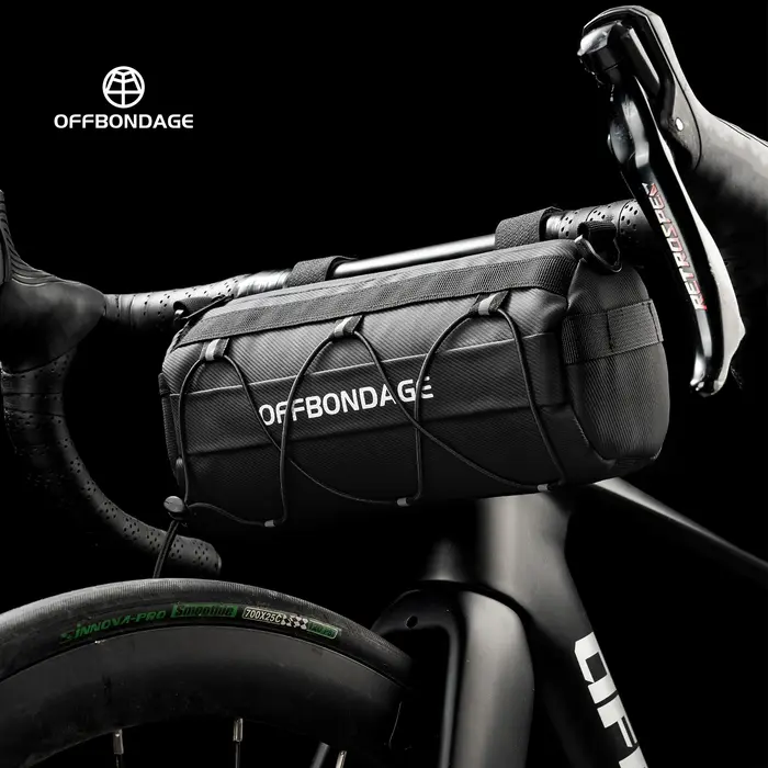 OFFBONDAGE sac de vélo Portable guidon multi-usages grande capacité sac à dos vtt route cyclisme cadre Tube sac bande élastique