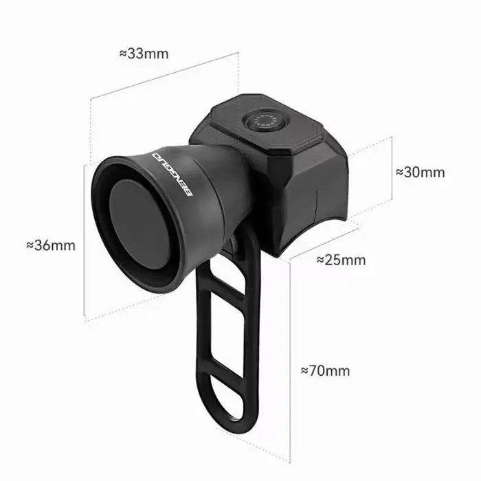 Klaxon de vélo, sonnette de vélo de montagne, chargement Mini USB ou alimenté par batterie, sonnette électronique étanche, équipement de vélo