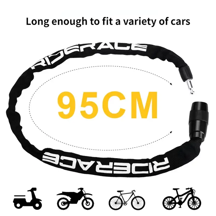 Serrure de chaîne de vélo antivol pour moto