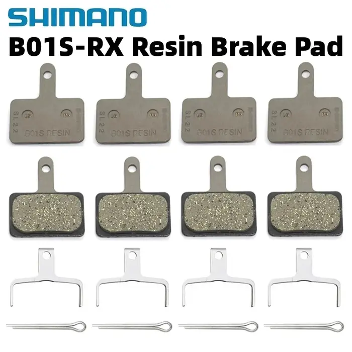 4 paires Shimano B01S B05S plaquettes de frein à disque de VTT pour BR-MT200 C501 M575 M525 M495 M486 M485 M475 M465 M447 M446