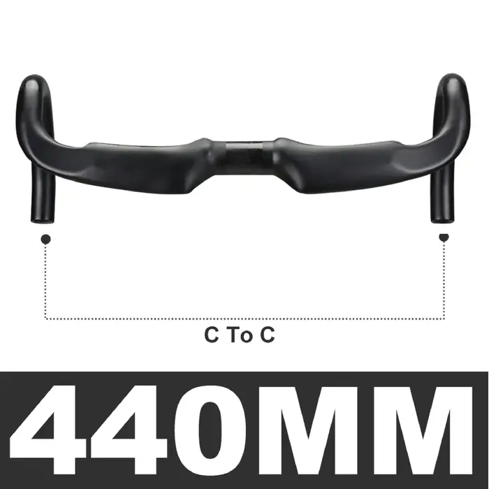 Guidon en carbone RC-HB-002 AERO 31,8 mm 400/420/440 mm pour vélo de route/VTT, guidon de vélo de ro