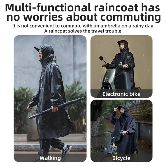 ROCKBROS Veste de cyclisme imperméable pour vélo poncho