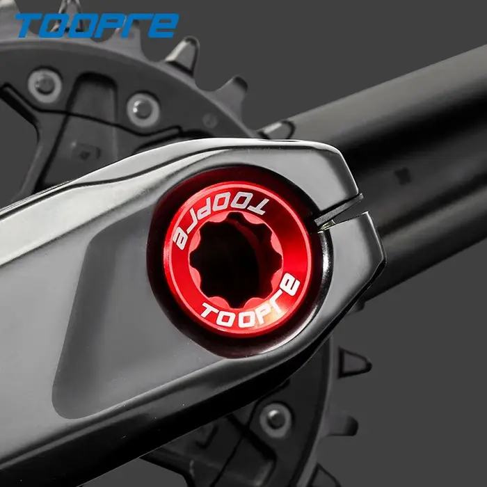 TOOPRE VTT vis en alliage d'aluminium vtt roue à chaîne intégrée couvercle de manivelle Torx boulon 