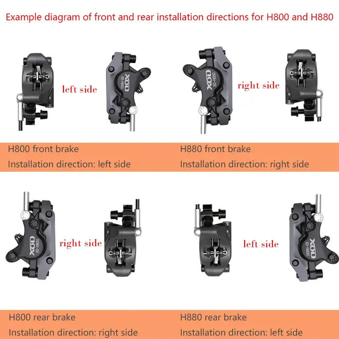 XOD H800/H880 Scooter électrique frein à disque hydraulique mise hors tension