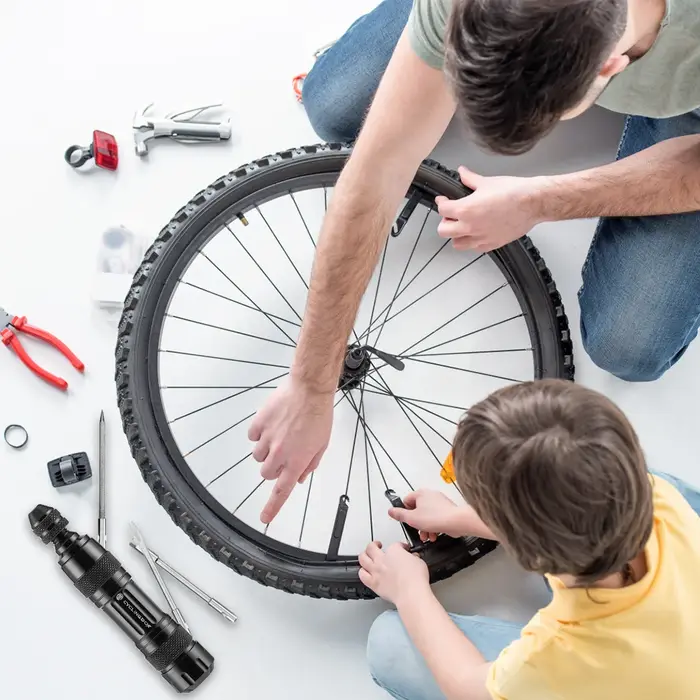 Kit de réparation de pneus tubeless pour vélo