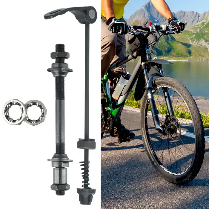 1 jeu d'essieu de vélo avant et arrière