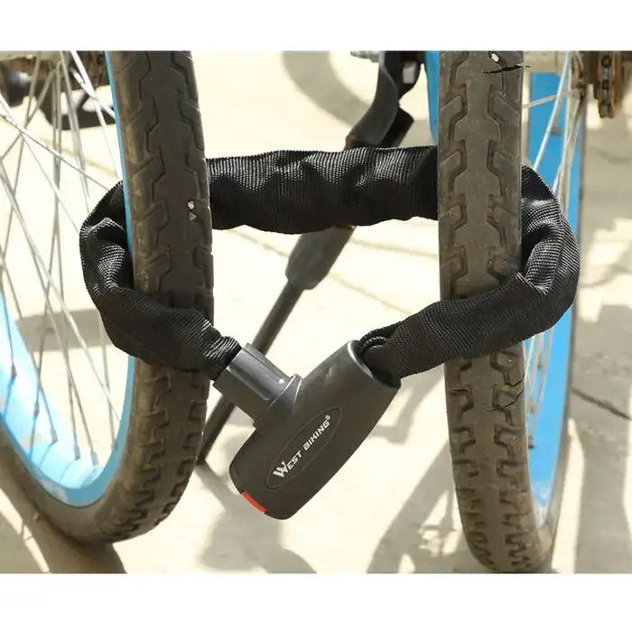 WEST BIKING – serrure de vélo antivol, chaîne de sécurité pour vtt, vélo de route, avec 2 clés, acce