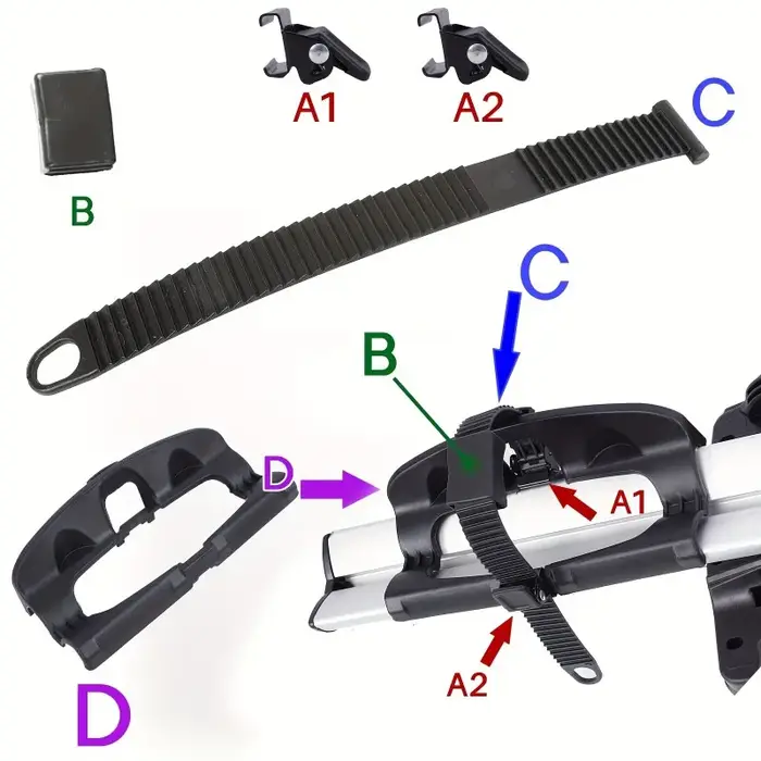 Support universel pour porte-roues arrière de vélo
