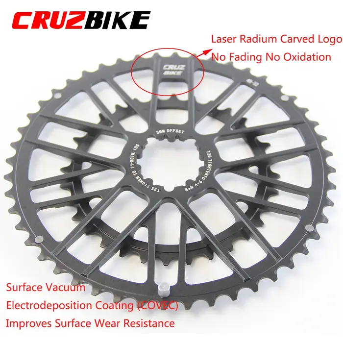 CRUZbike vélo de route 46-30/48-32T roue à chaîne Double plateau couronne
