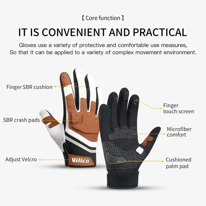 Gants thermiques de cyclisme à écran tactile pour hommes et femmes, gants de vélo de route, coupe-ve