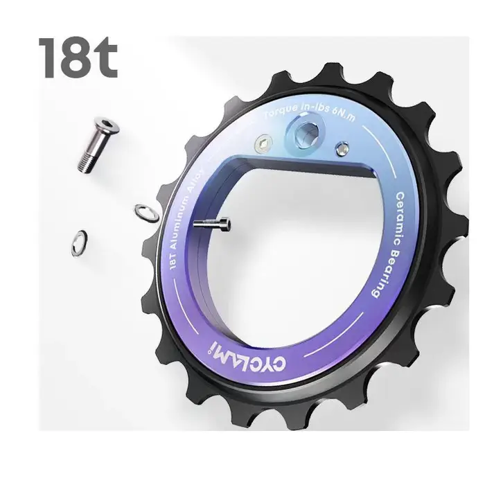 Poulie creuse 18T avec roulement céramique pour dérailleur arrière de vélo de route R8000 R7000 L-TWOO ERX ER9 R9 R7