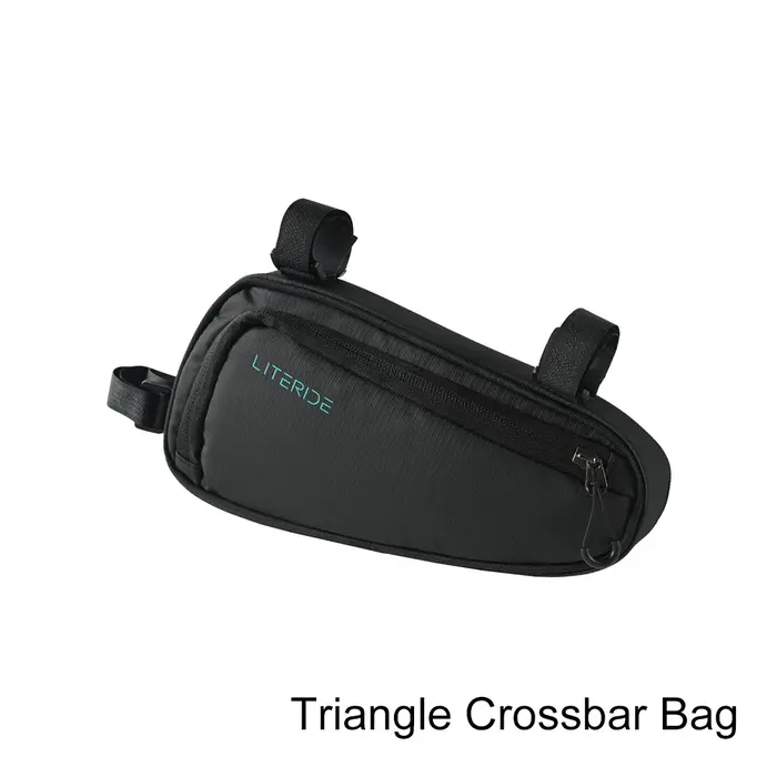 LITERIDE 1.2L Sacoche de vélo à poches latérales en sergé ToxturoTube, sac triangulaire, sac réfléch