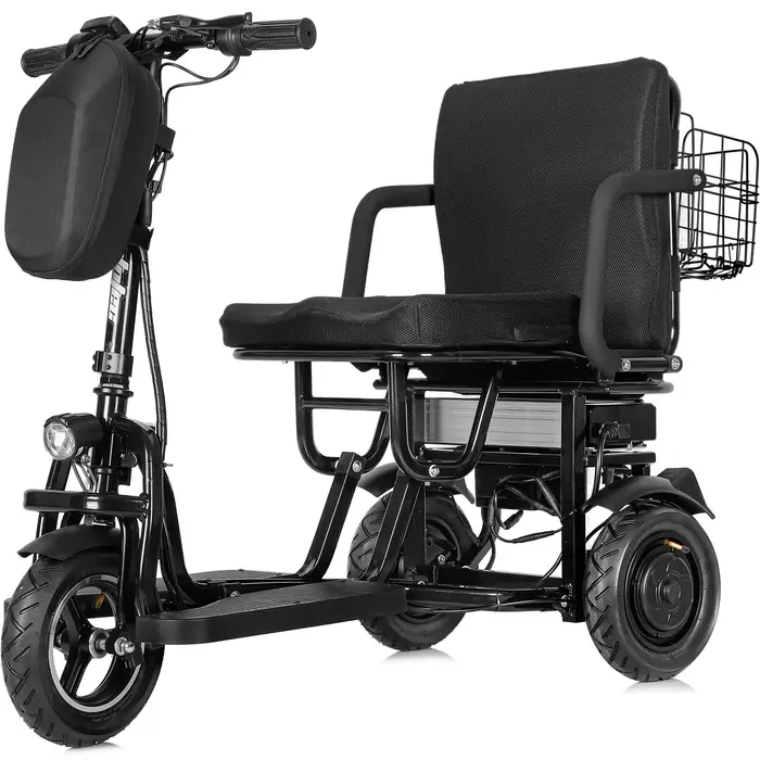 Offre authentique! Tricycle électrique 800W, scooter à trois places réglable, en STOCK