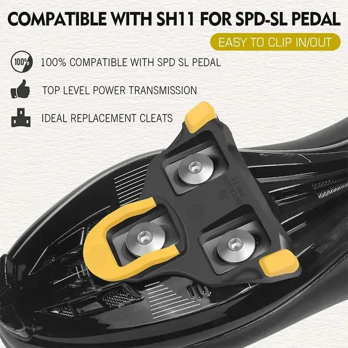 BUCKKubicycle-Pédale autobloquante pour éventuelles D, SL, Vélo de route, Alicante de cyclisme durable, Clipless, Convient pour SH11
