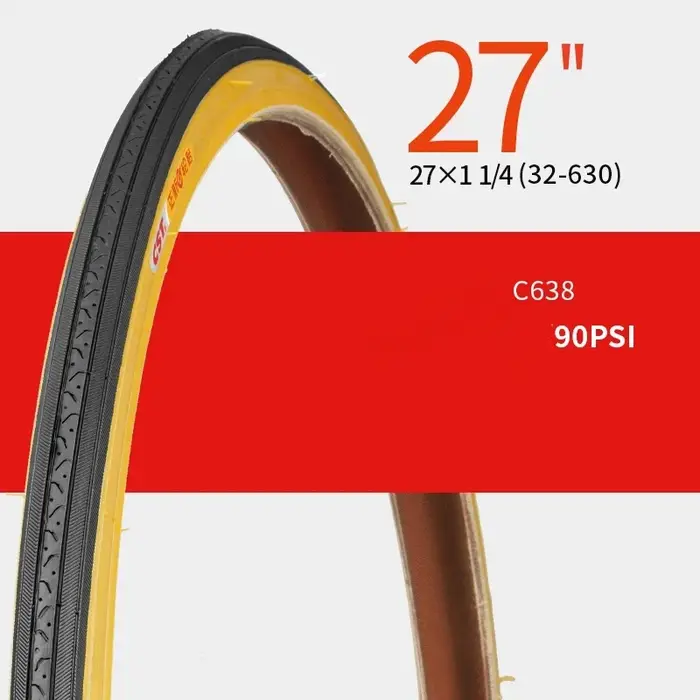 Pneu de vélo de ville CST 27 pouces, 27X1-3/8 / 27x1-1/4, pneu de vélo vintage