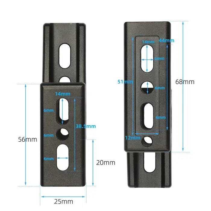 Support de vélo 20 mm, type « nez de cochon »
